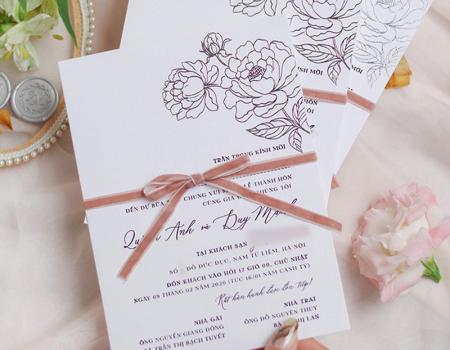 Tuyệt chiêu để có tấm thiệp cưới đẹp lung linh